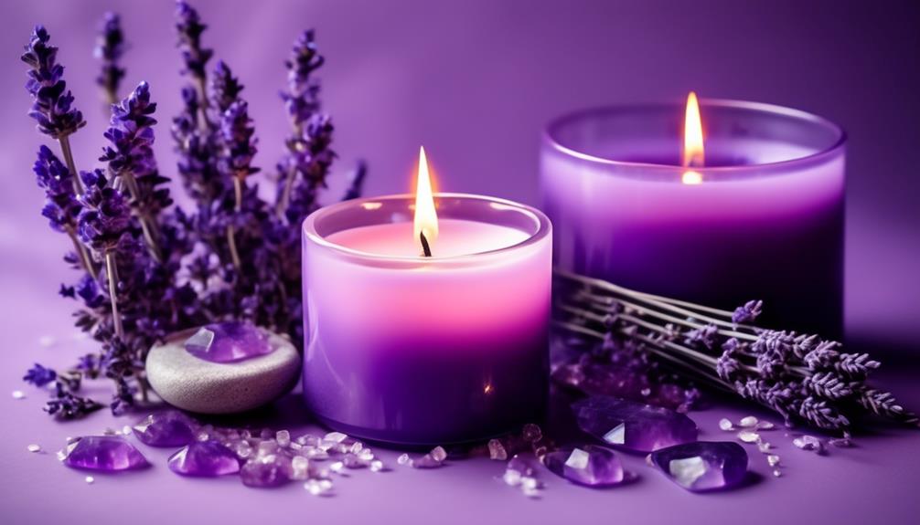 symbolism of purple candles