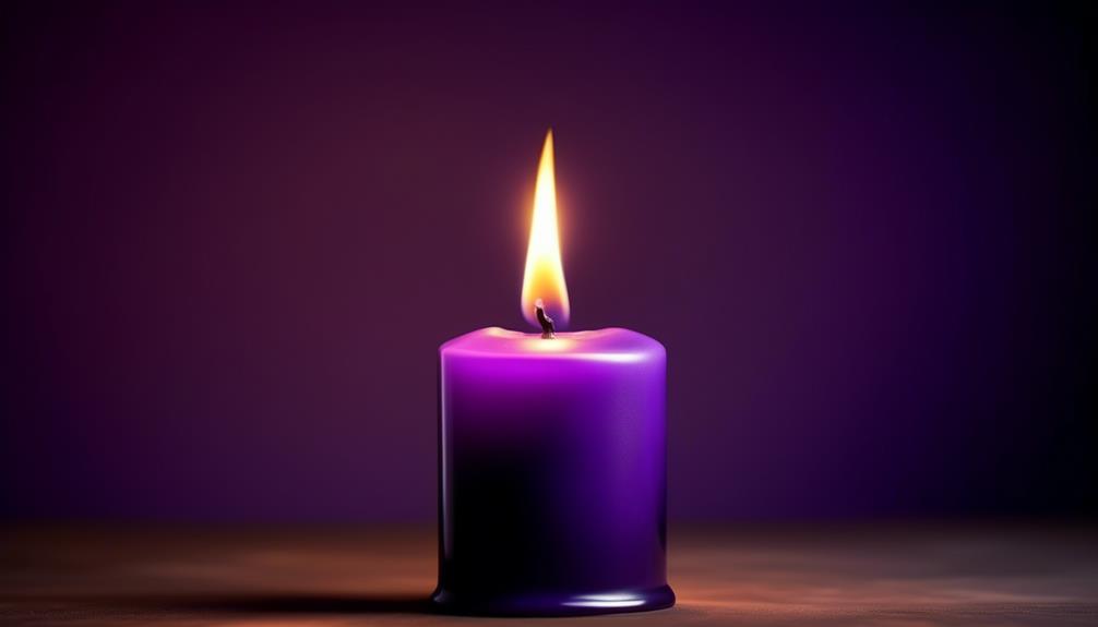 symbolism of the purple candle