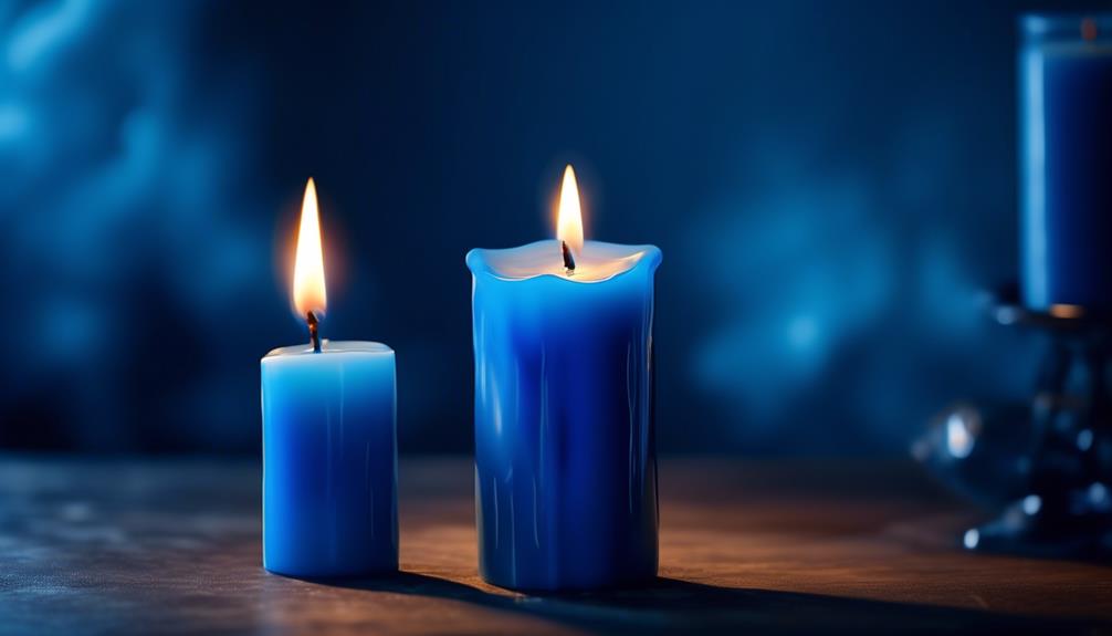 the meaning of blue candles