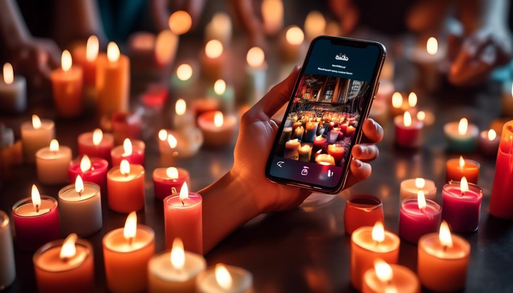 thriving candle enthusiasts on social media