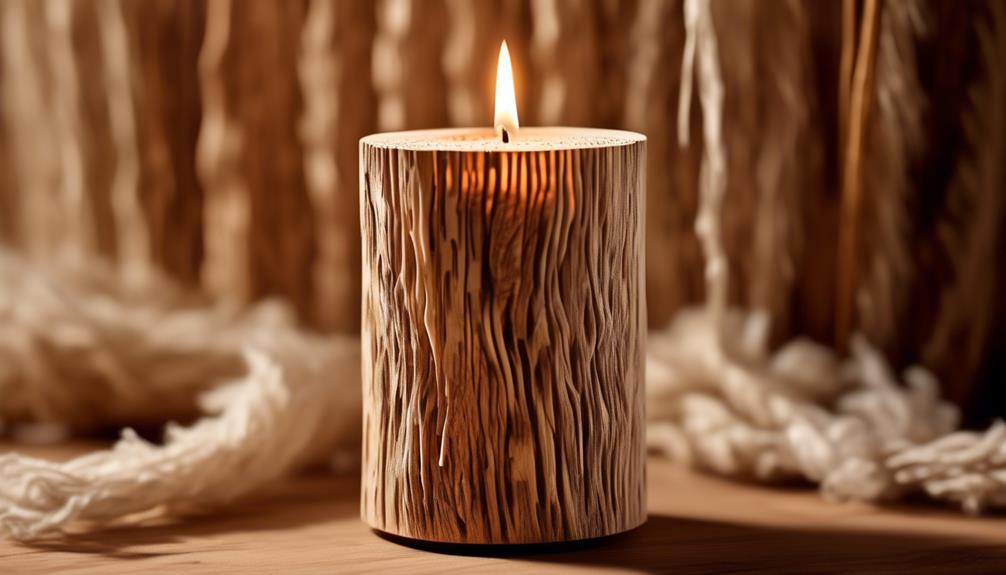 unconventional candle wick material