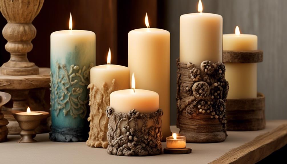variety of pillar candle designs