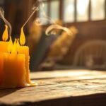 beeswax candles improve air quality
