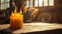 beeswax candles improve air quality