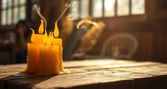 beeswax candles improve air quality