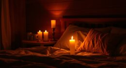 candlelight influences sleep cycles