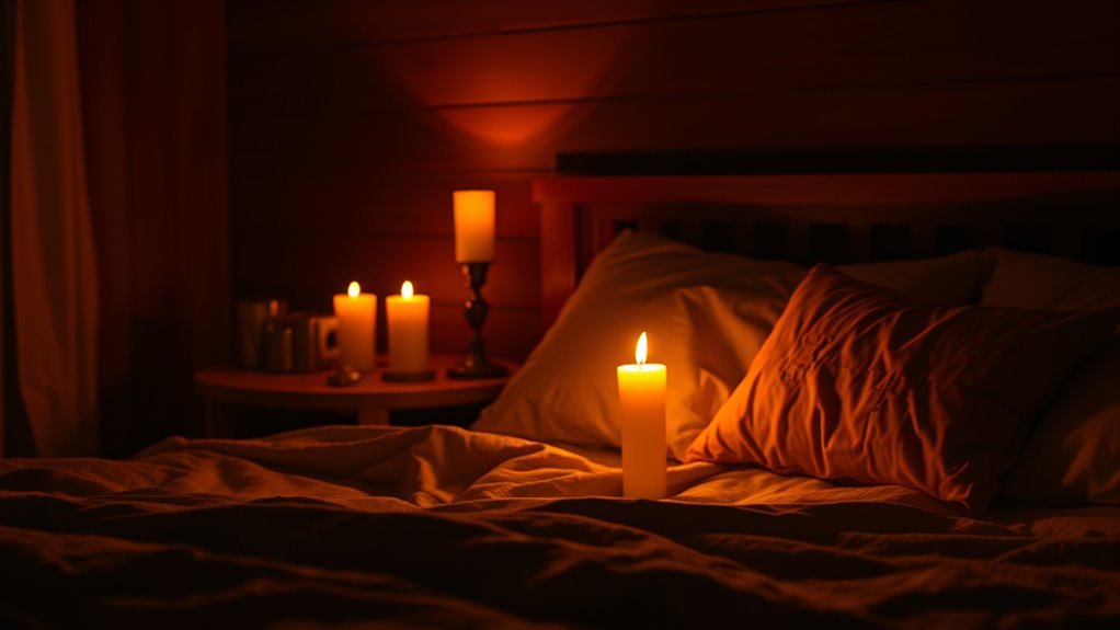 candlelight influences sleep cycles