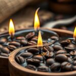 homemade coffee scented candles