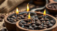 homemade coffee scented candles