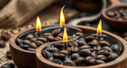 homemade coffee scented candles