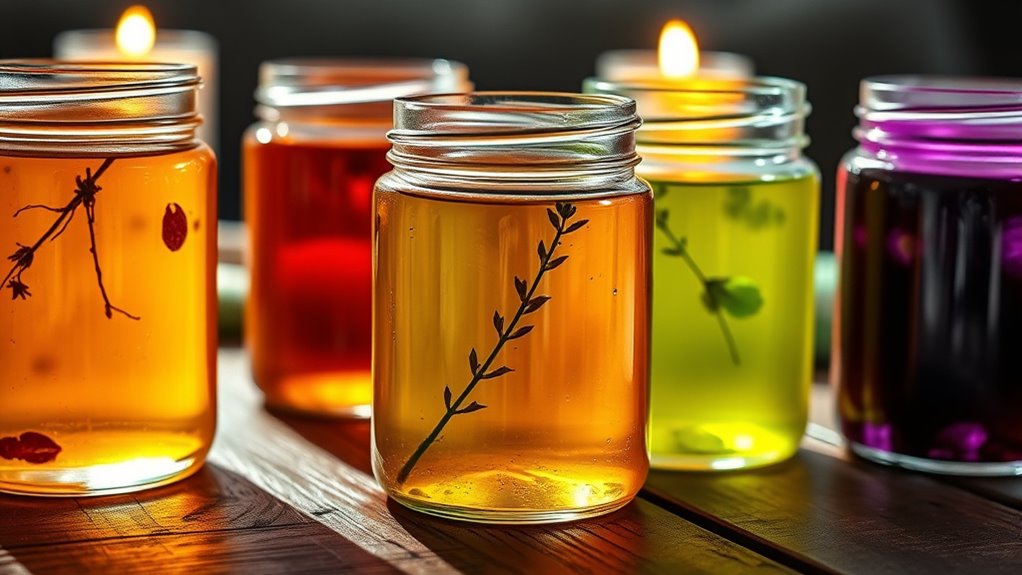 natural plant dye candles