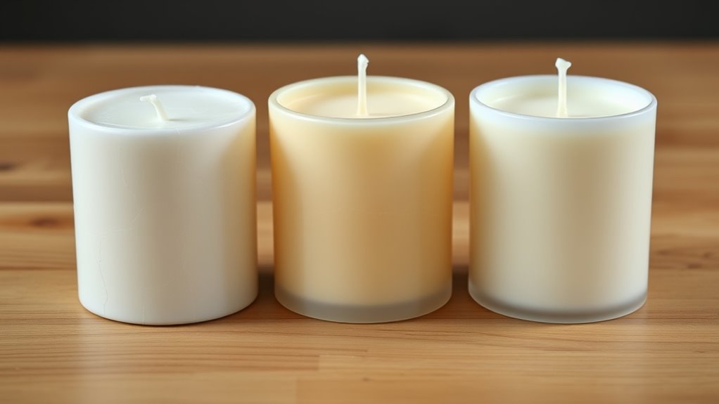 wax types influence scent and burn