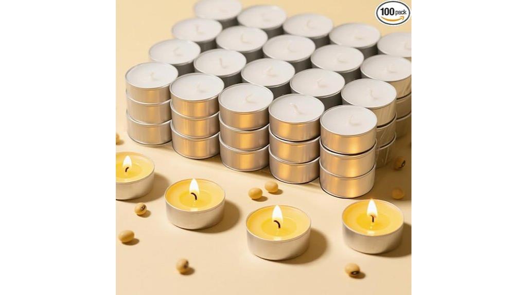 100 pack tealight candles