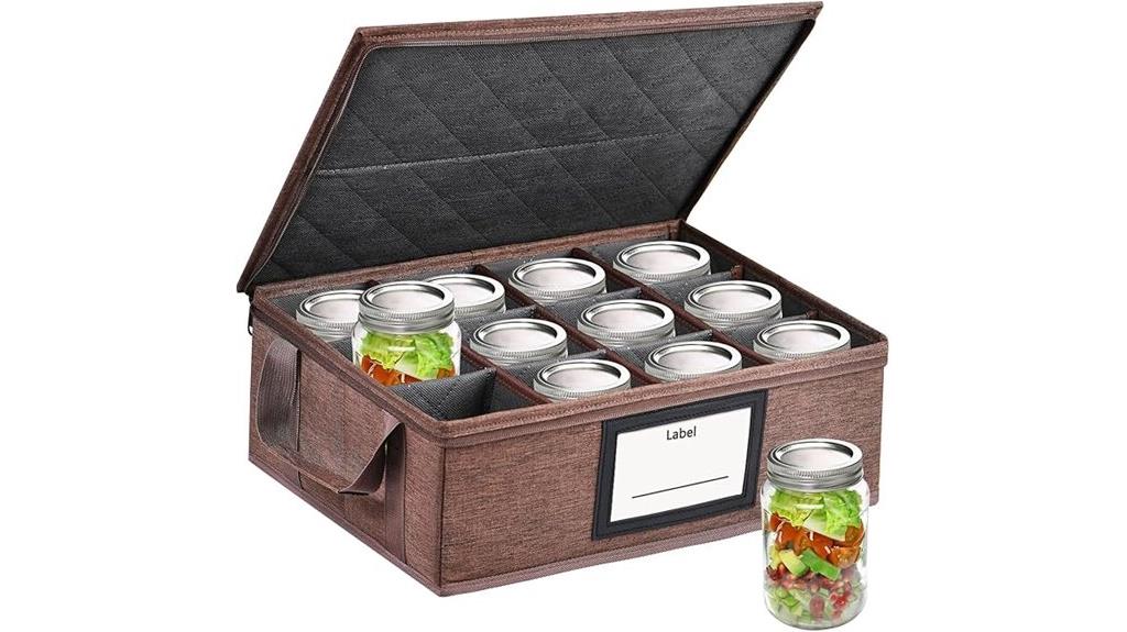 16 oz mason jar divided storage