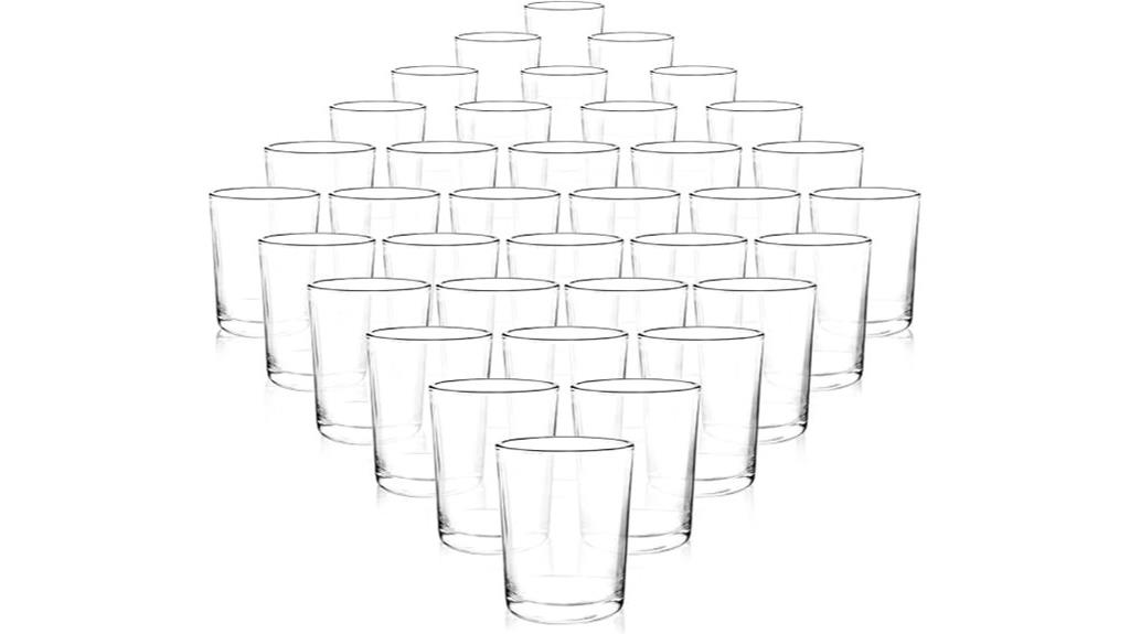 36 clear tealight holders