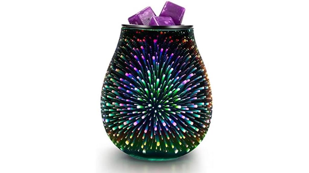 3d glass wax warmer