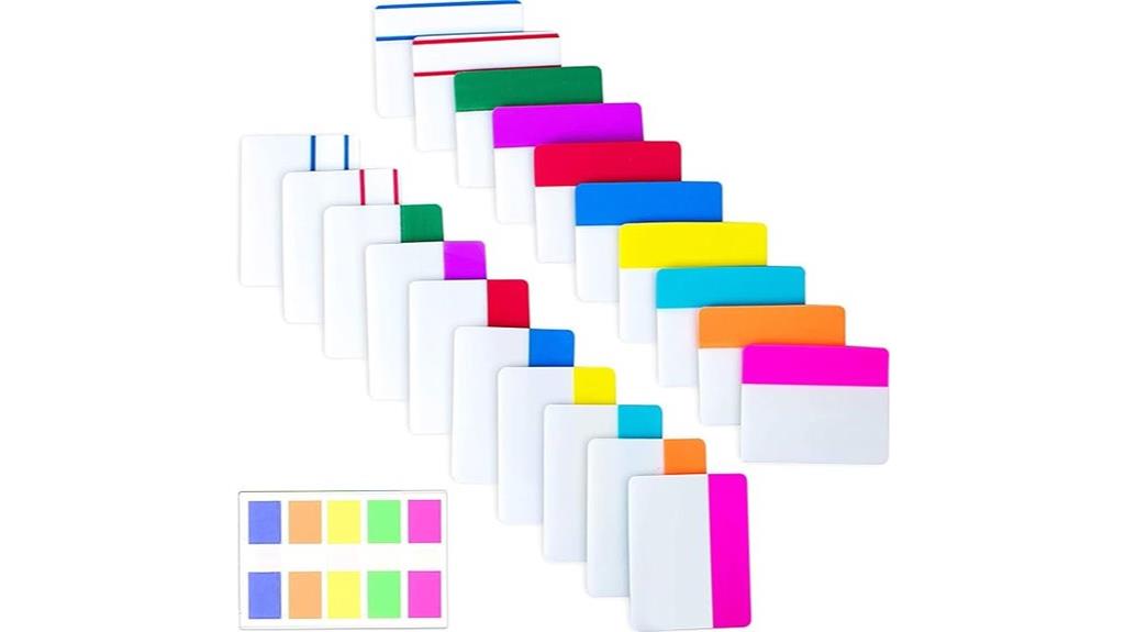 500 writable color tabs