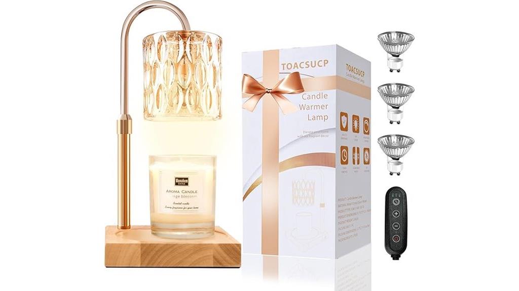adjustable dimmable candle warmer