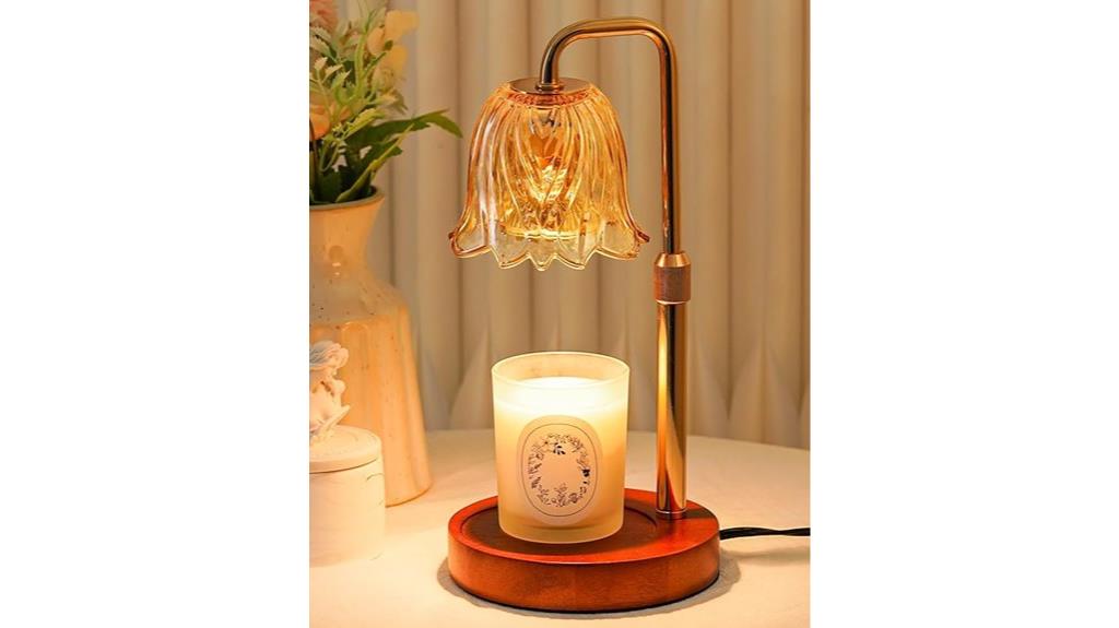 adjustable flower candle warmer