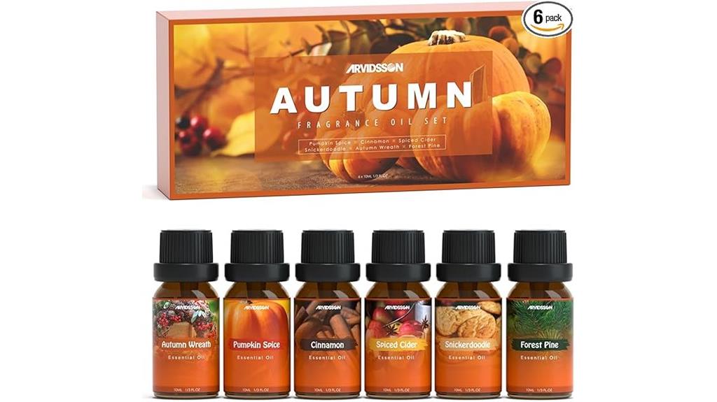 autumn fragrance oil set