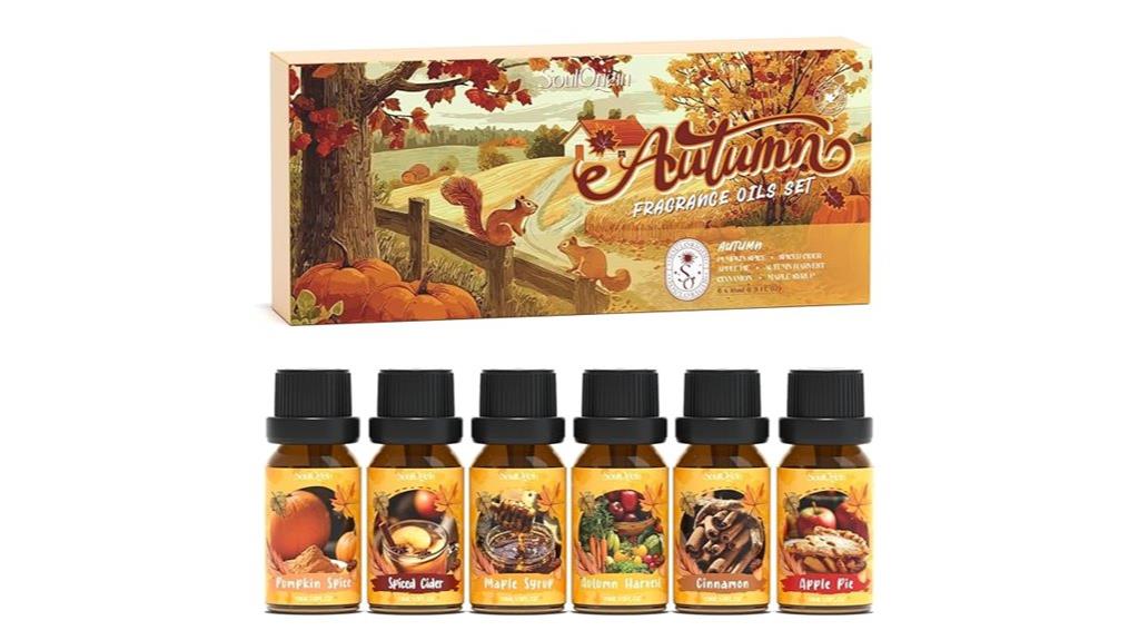 autumn scented oil collection