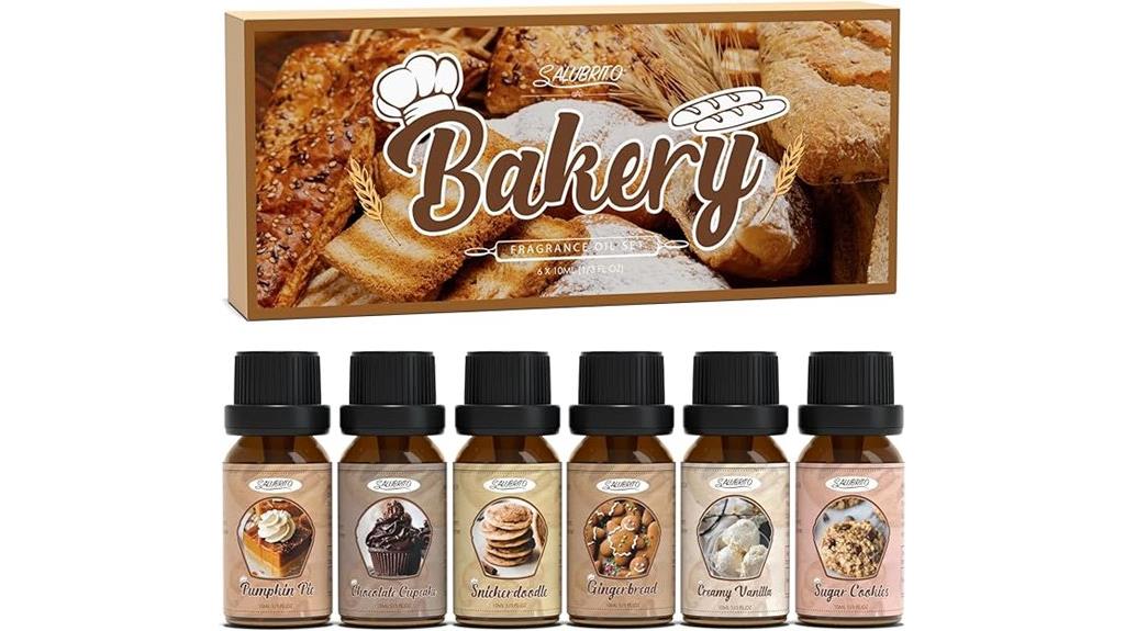 bakery inspired fragrance oil set