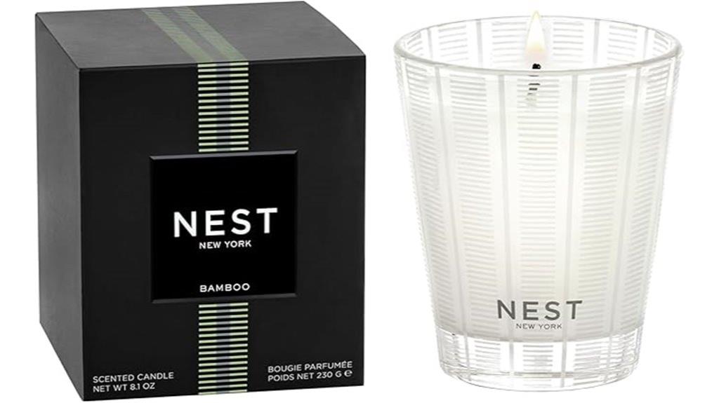 bamboo scented candle