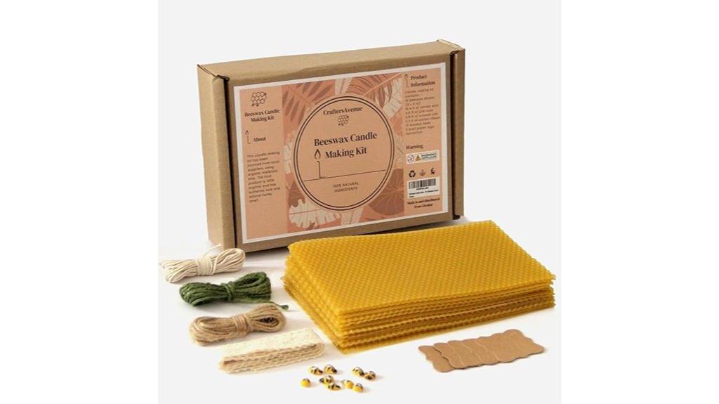 beeswax candle making kit