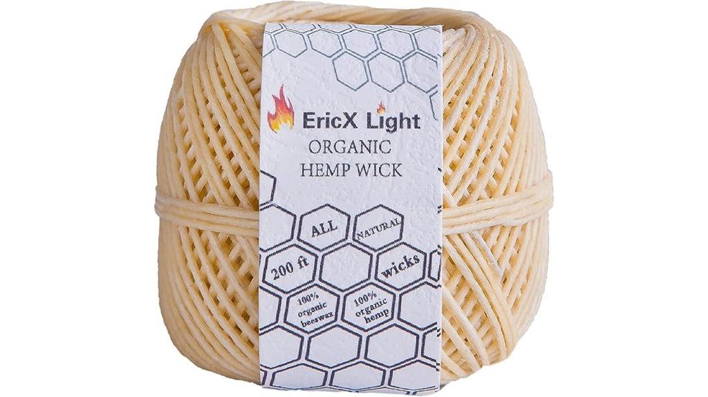 beeswax hemp wick spool