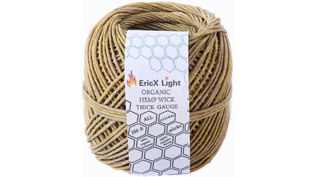 beeswax hemp wick spool