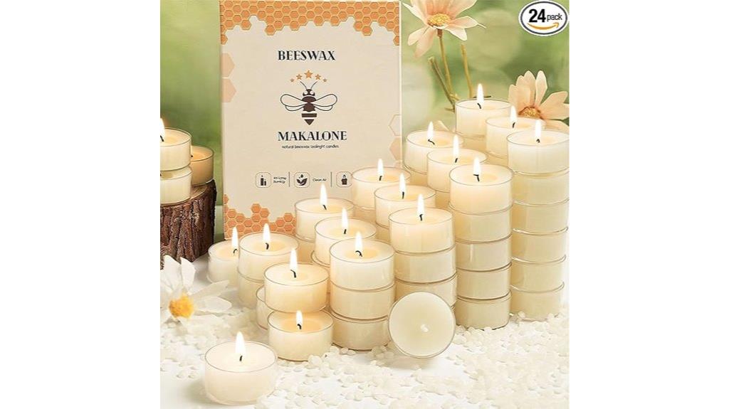 beeswax tealight candle pack