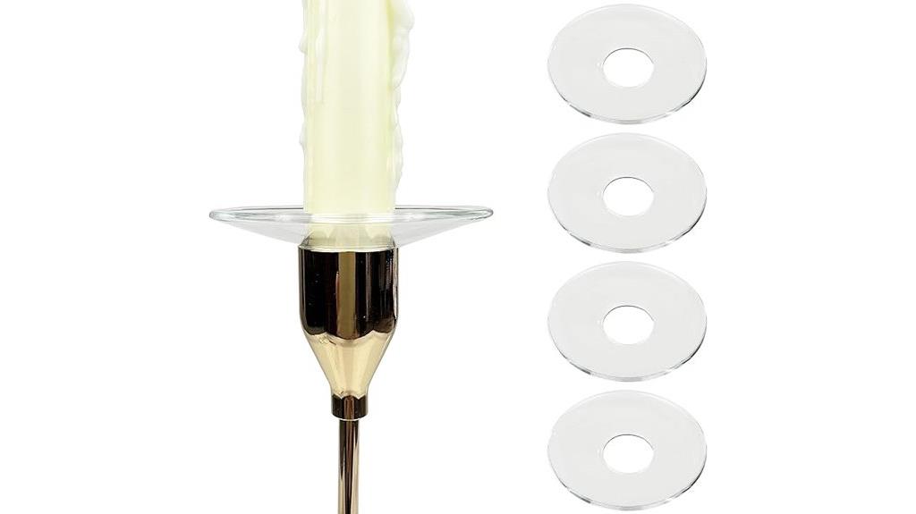 bent glass candle bobeche