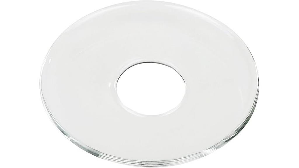 bent glass candle bobeche