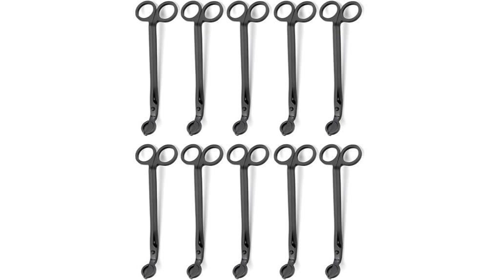 black 7 inch candle trimmers