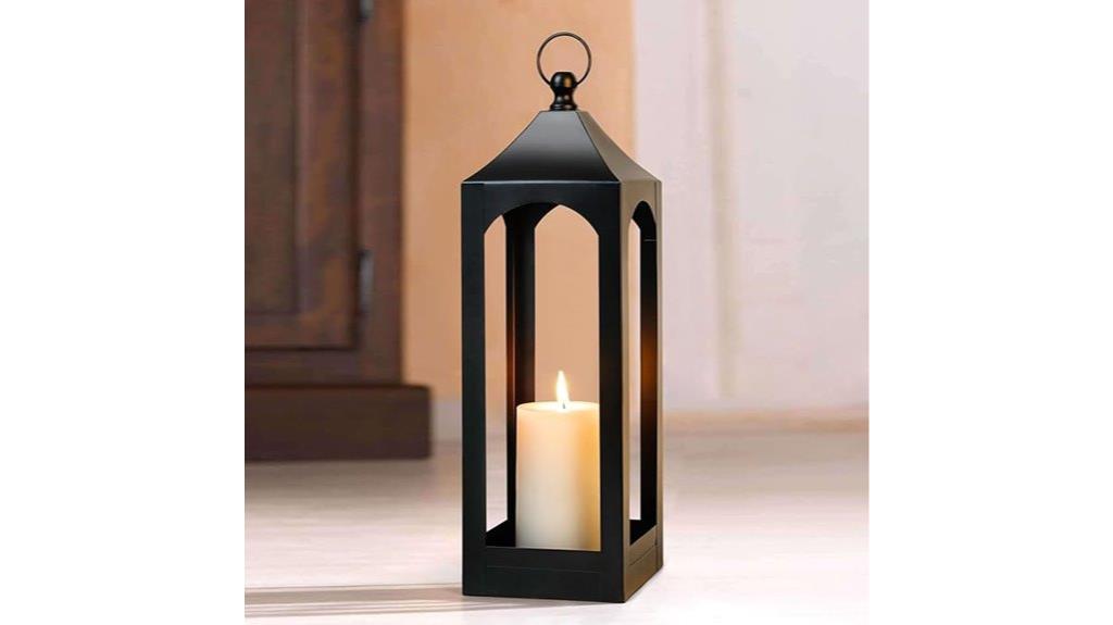 black metal farmhouse lanterns