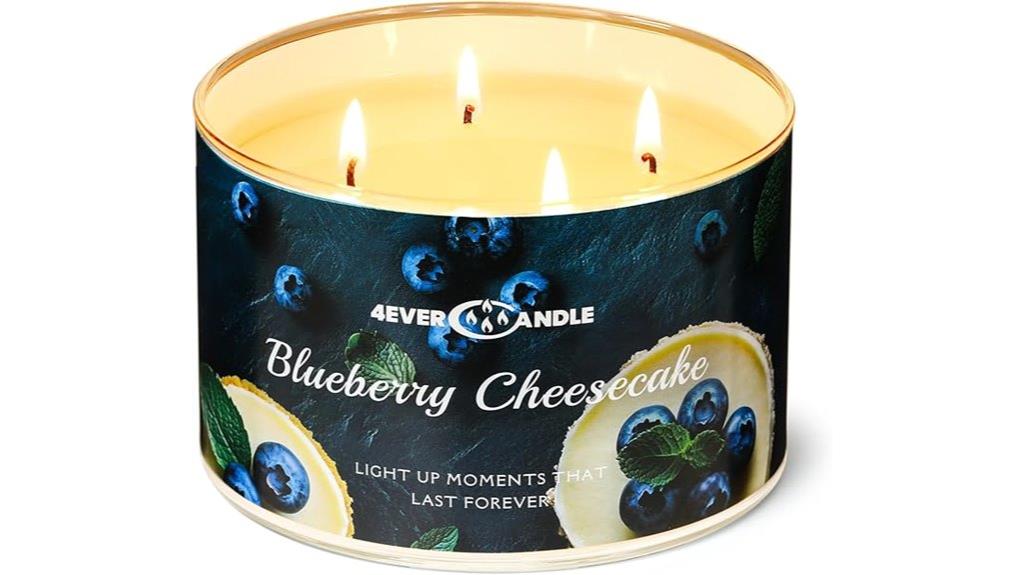 blueberry cheesecake candle
