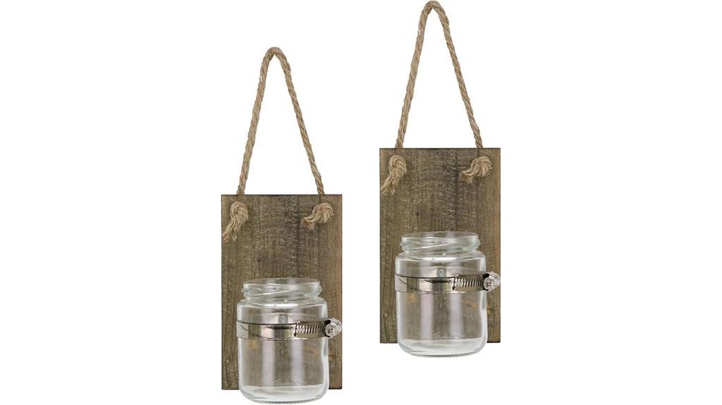 brown stone sconces set