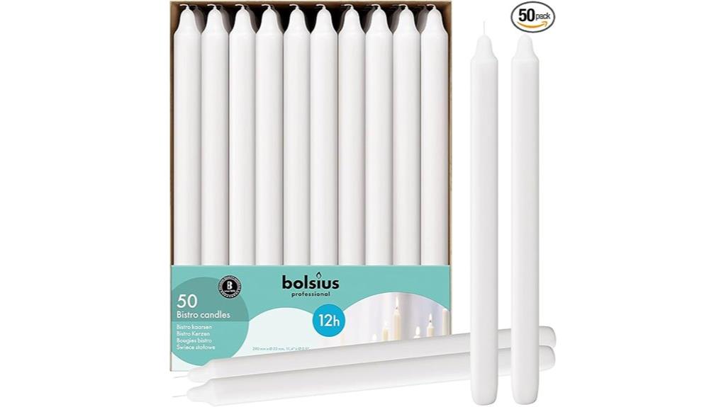 bulk white candle pack