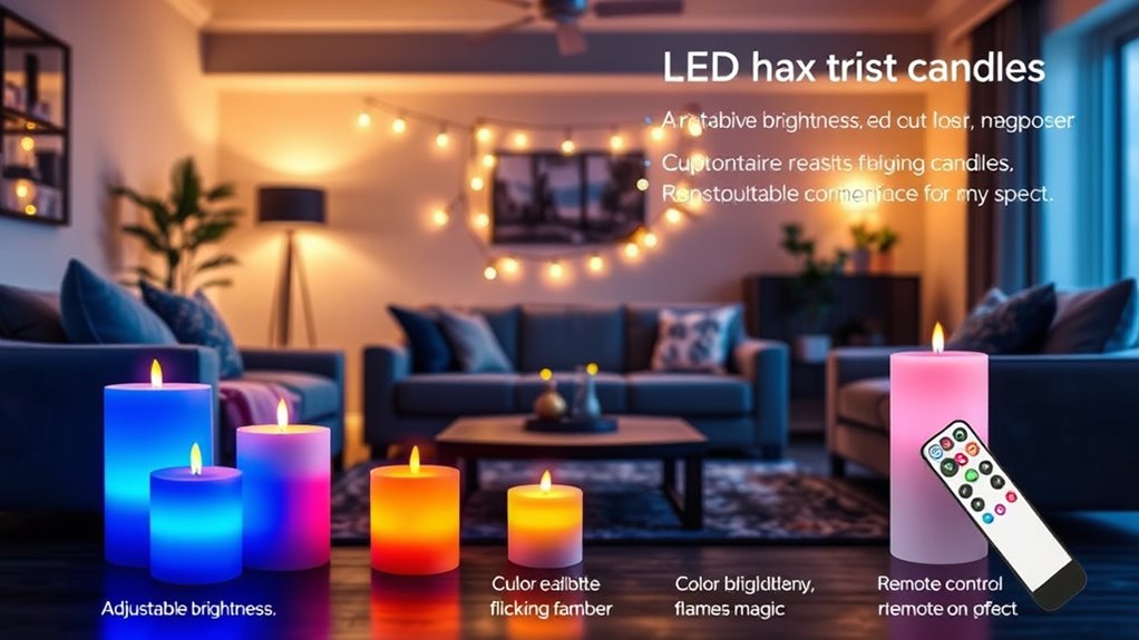candle features and options