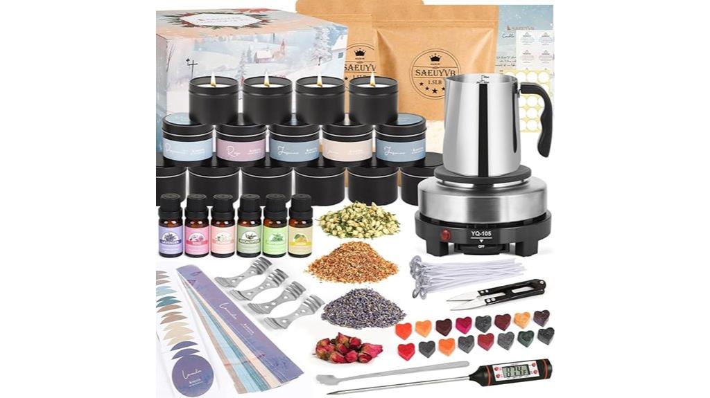 candle kit with wax