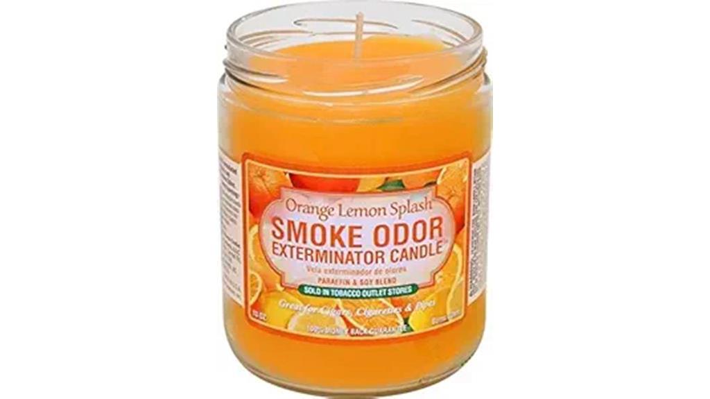 candle with citrus scent