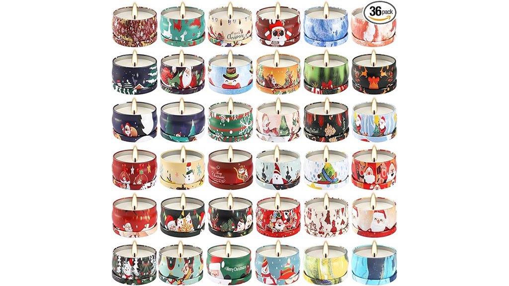 christmas scented candle set