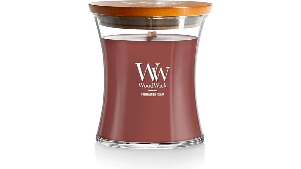 cinnamon chai wooden candle