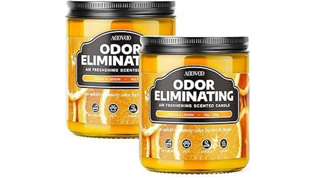 citrus lemon scented candles