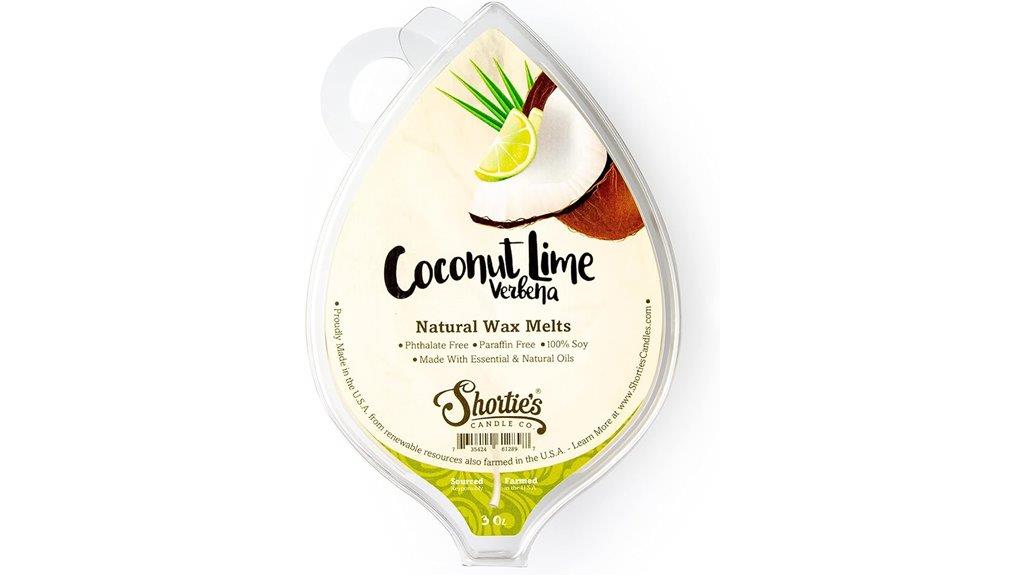 coconut lime verbena wax