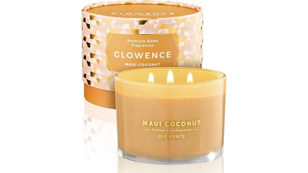 coconut scented candle duration