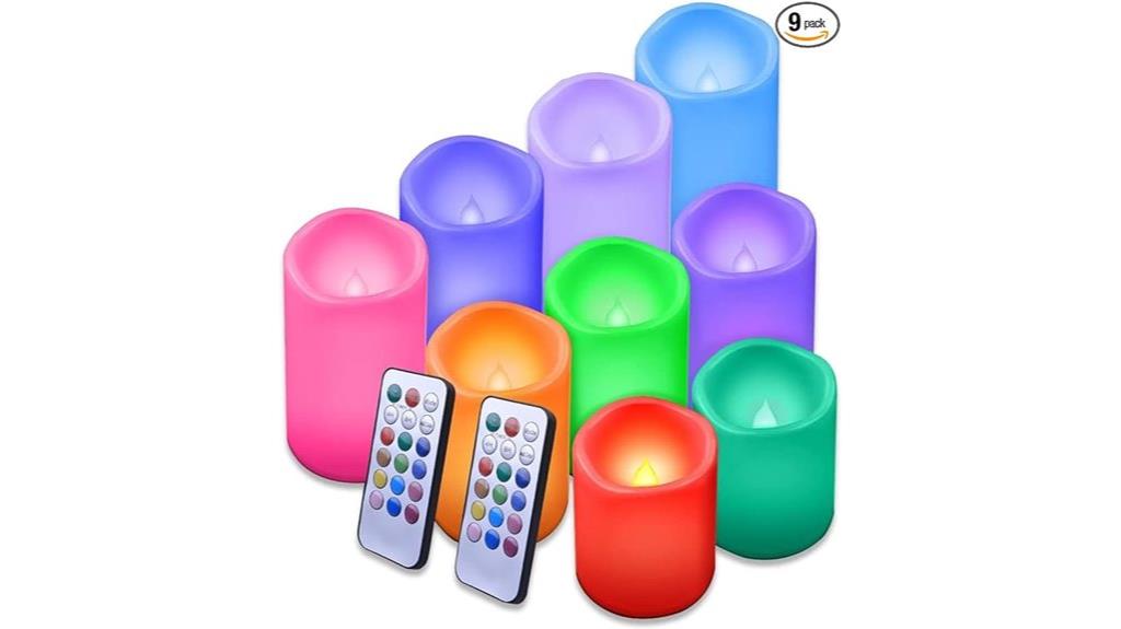 color changing led candles