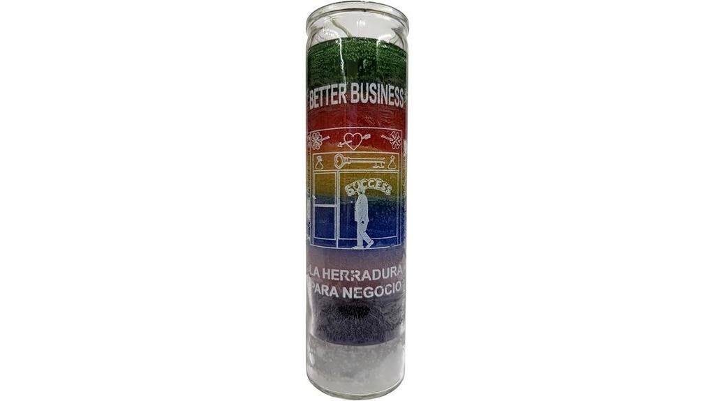 colorful business pillar candle