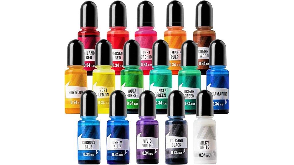 colorful candle dye set