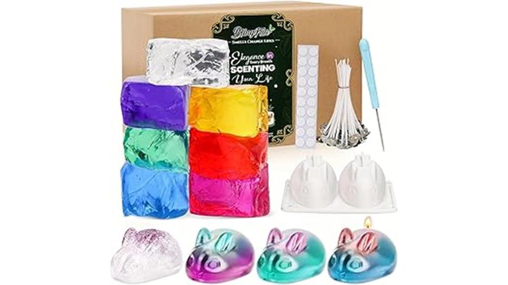 colorful gel wax kit